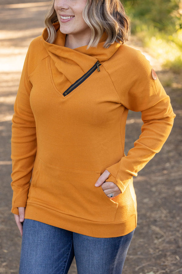 Classic Zoey ZipCowl Sweatshirt - Camel-Pullover-Villari Chic, women's online fashion boutique in Severna, Maryland