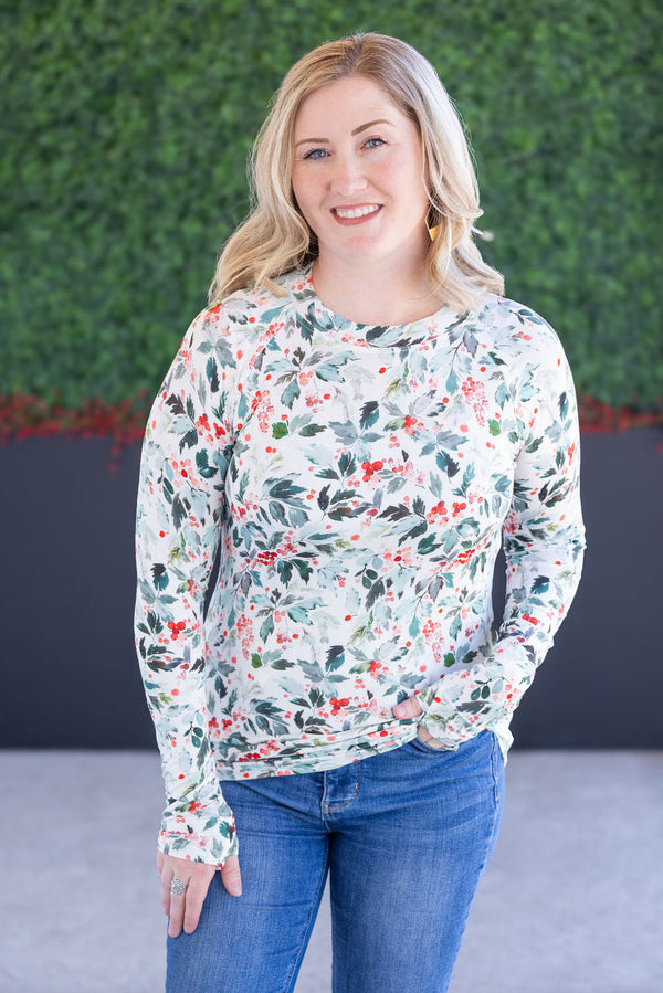 Blair Long Sleeve Top - Winter Berry-Tops-Villari Chic, women's online fashion boutique in Severna, Maryland