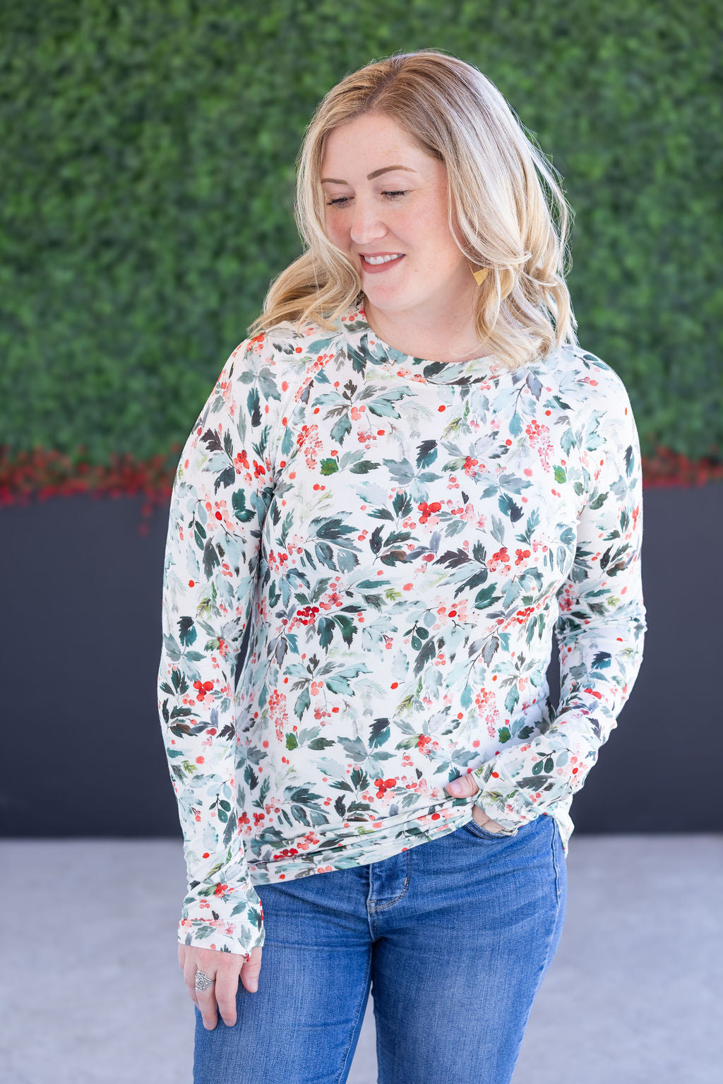 Blair Long Sleeve Top - Winter Berry-Tops-Villari Chic, women's online fashion boutique in Severna, Maryland