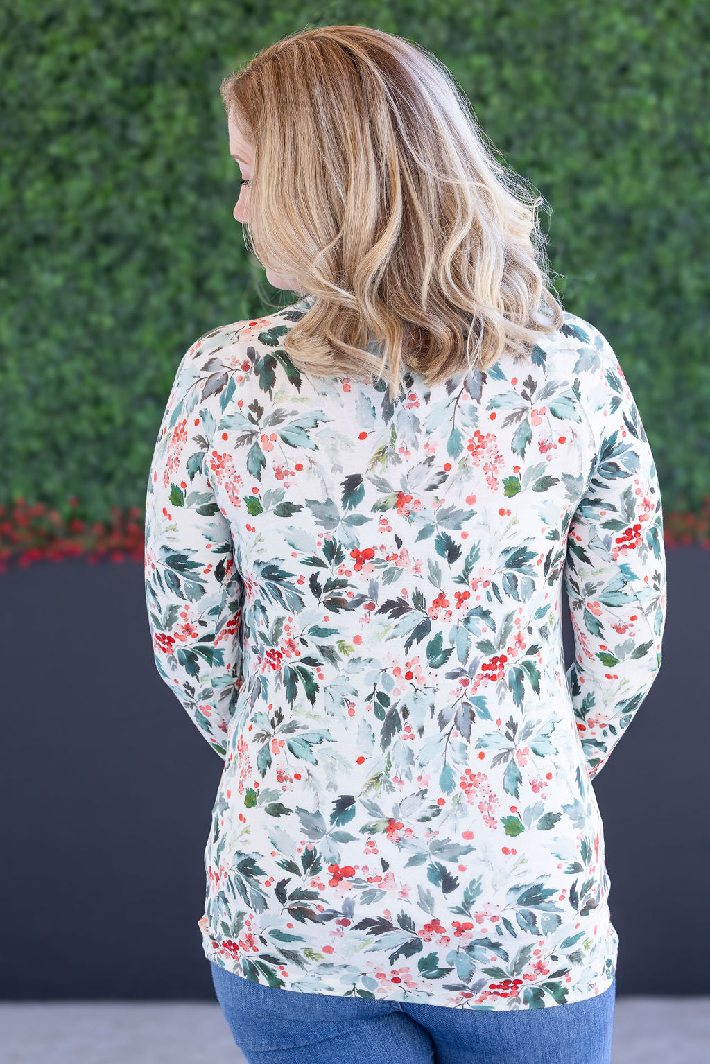 Blair Long Sleeve Top - Winter Berry-Tops-Villari Chic, women's online fashion boutique in Severna, Maryland