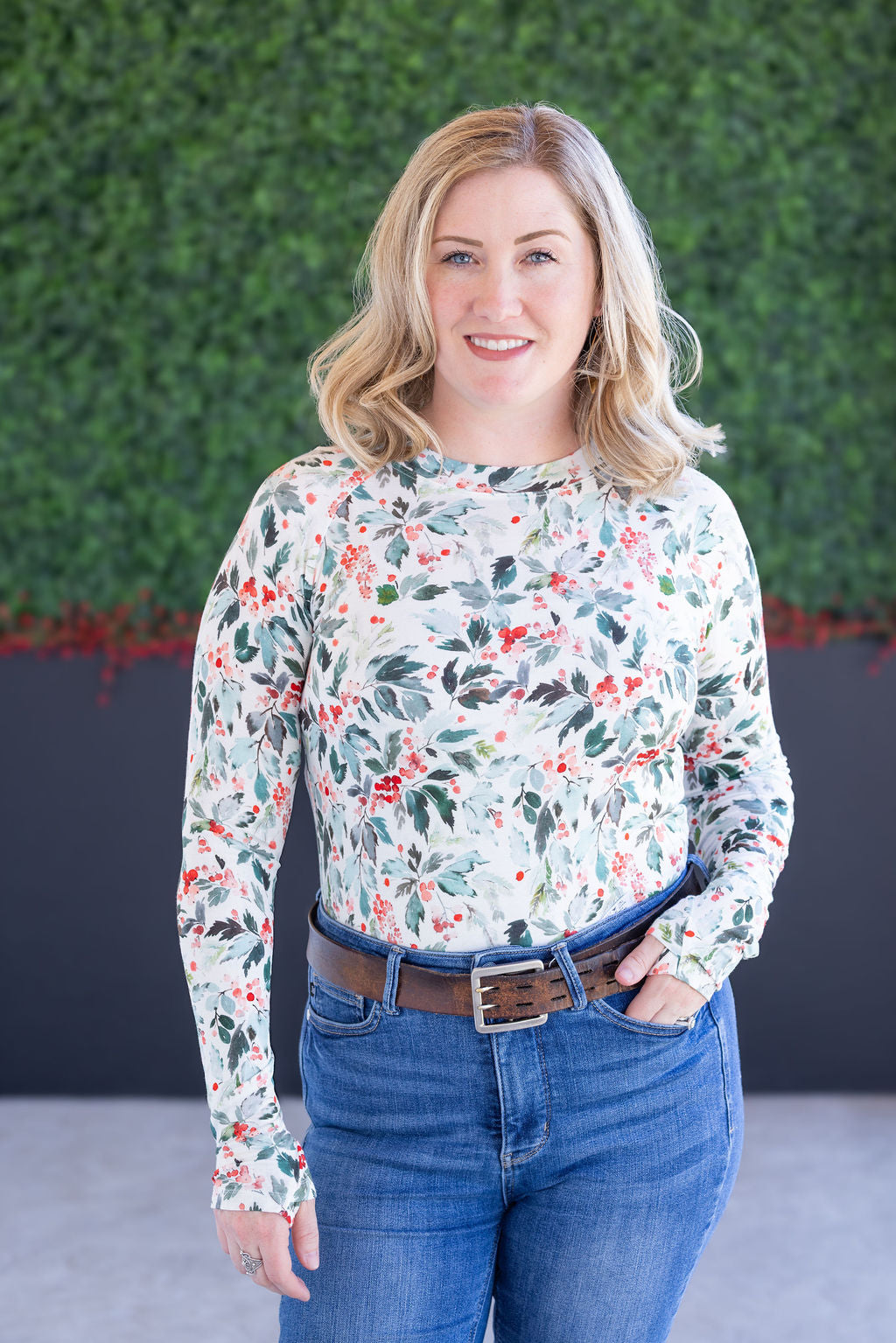 Blair Long Sleeve Top - Winter Berry-Tops-Villari Chic, women's online fashion boutique in Severna, Maryland