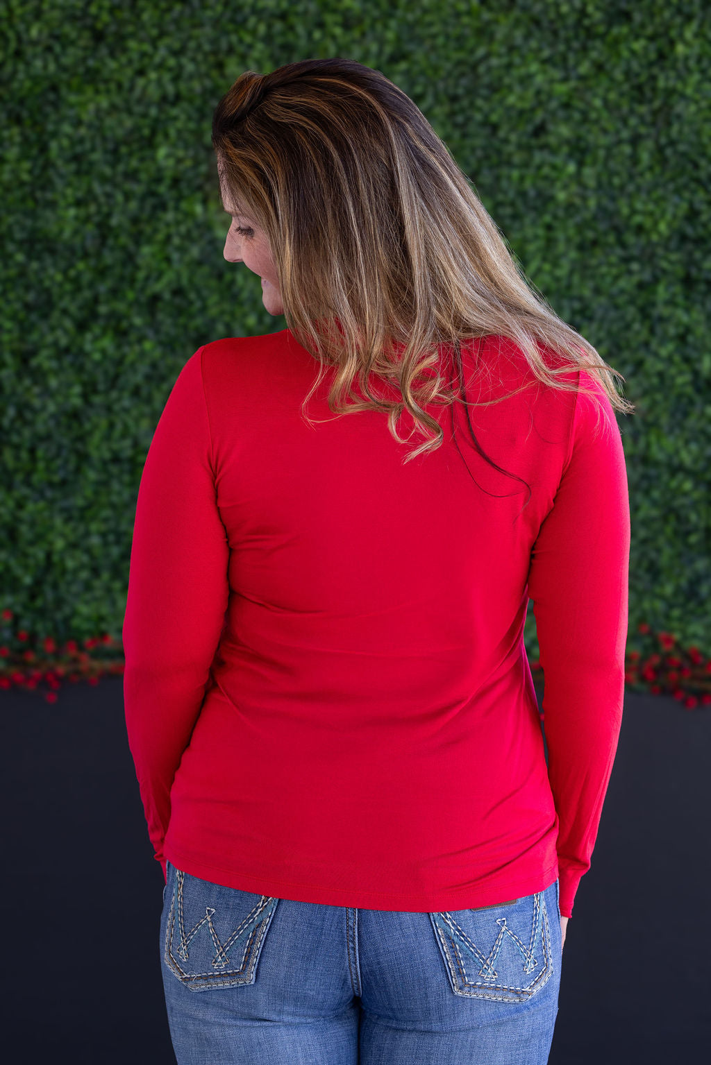 Larissa Long Sleeve - Red-Tops-Villari Chic, women's online fashion boutique in Severna, Maryland