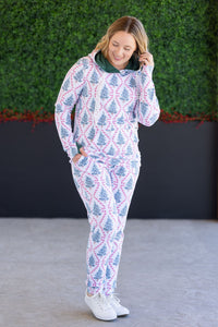 Classic Joggers - Candy Cane Lane-bottoms-Villari Chic, women's online fashion boutique in Severna, Maryland