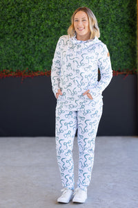 Ashley Hoodie - Green Ribbons-clothing-Villari Chic, women's online fashion boutique in Severna, Maryland