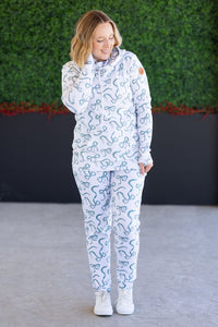 Ashley Hoodie - Green Ribbons-clothing-Villari Chic, women's online fashion boutique in Severna, Maryland