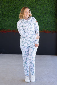 Ashley Hoodie - Green Ribbons-clothing-Villari Chic, women's online fashion boutique in Severna, Maryland