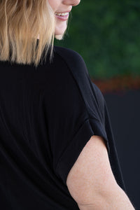 Sierra Pocket Top - Black-Tops-Villari Chic, women's online fashion boutique in Severna, Maryland