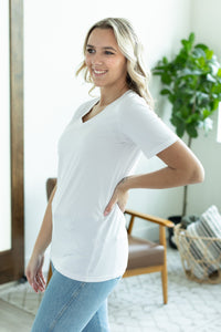 Olivia Tee - White-Tops-Villari Chic, women's online fashion boutique in Severna, Maryland