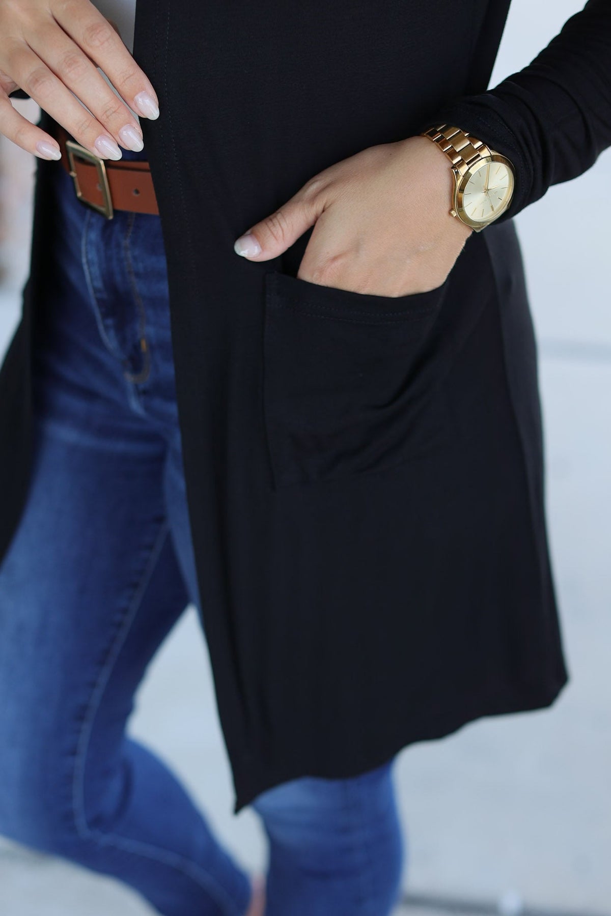 Classic Cardigan - Black-Cardigan-Villari Chic, women's online fashion boutique in Severna, Maryland