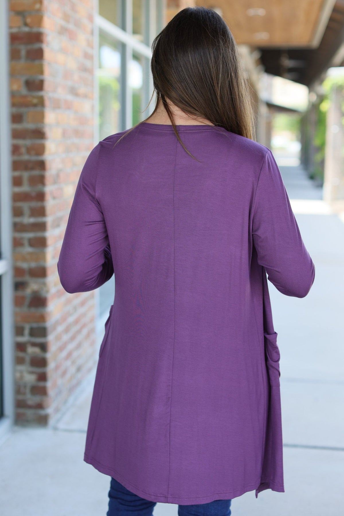 Classic Cardigan - Purple-Cardigan-Villari Chic, women's online fashion boutique in Severna, Maryland