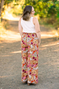 Presley Palazzo Pants - Boho Floral-bottoms-Villari Chic, women's online fashion boutique in Severna, Maryland