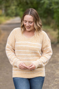 Cozy Striped Sweater - Mustard-clothing-Villari Chic, women's online fashion boutique in Severna, Maryland