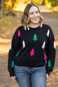 Festive Bright Trees Sweater-Sweater-Villari Chic, women's online fashion boutique in Severna, Maryland