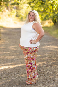 Presley Palazzo Pants - Boho Floral-bottoms-Villari Chic, women's online fashion boutique in Severna, Maryland