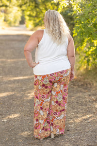 Presley Palazzo Pants - Boho Floral-bottoms-Villari Chic, women's online fashion boutique in Severna, Maryland