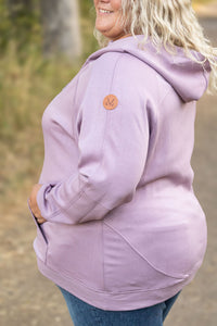 Scuba HalfZip Hoodie - Lavender-Hoodie-Villari Chic, women's online fashion boutique in Severna, Maryland