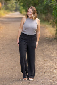 Presley Palazzo Pants - Black-bottoms-Villari Chic, women's online fashion boutique in Severna, Maryland