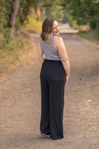 Presley Palazzo Pants - Black-bottoms-Villari Chic, women's online fashion boutique in Severna, Maryland