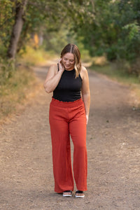 Presley Palazzo Pants - Brick-bottoms-Villari Chic, women's online fashion boutique in Severna, Maryland