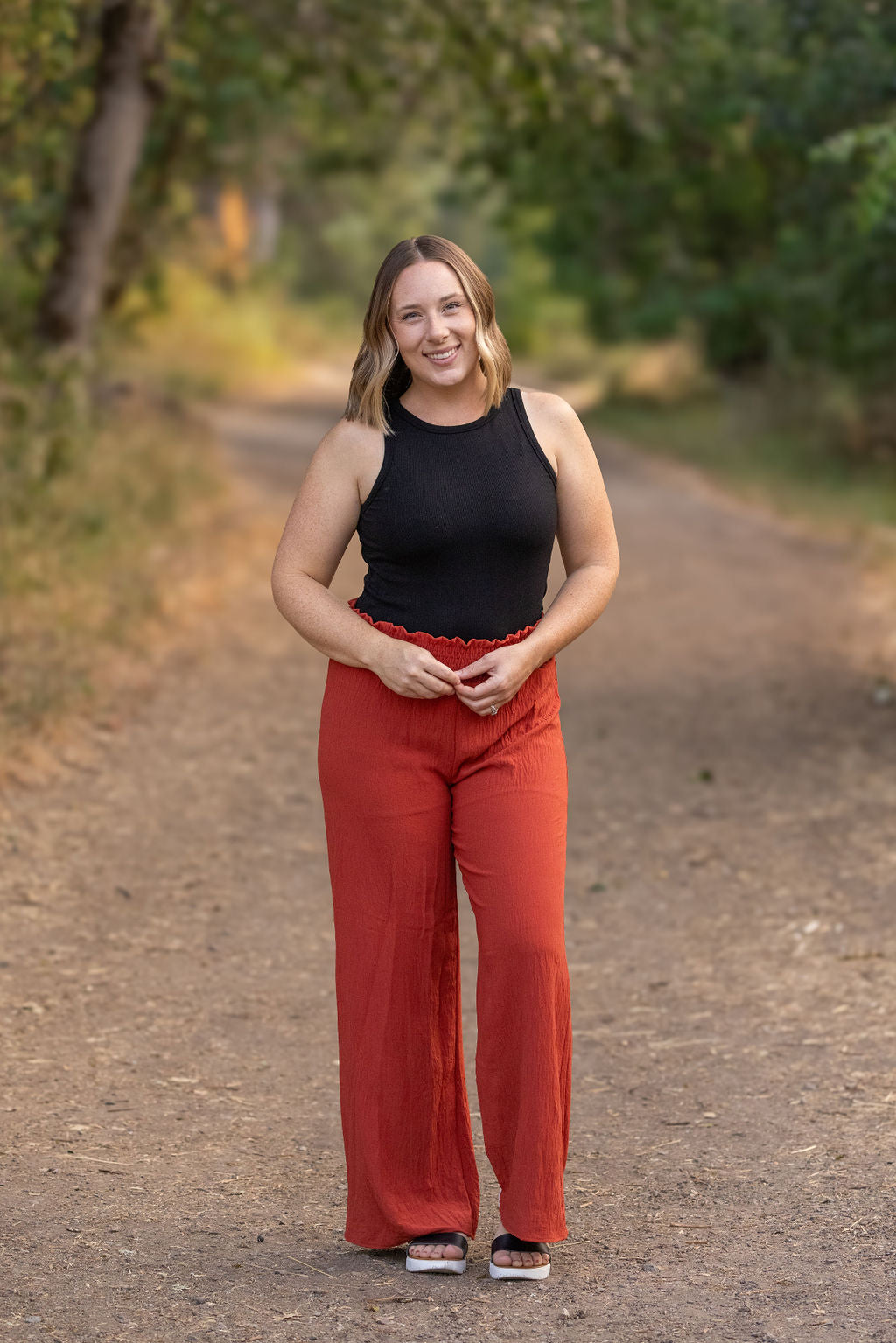 Presley Palazzo Pants - Brick-bottoms-Villari Chic, women's online fashion boutique in Severna, Maryland