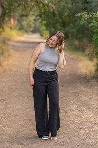 Presley Palazzo Pants - Black-bottoms-Villari Chic, women's online fashion boutique in Severna, Maryland