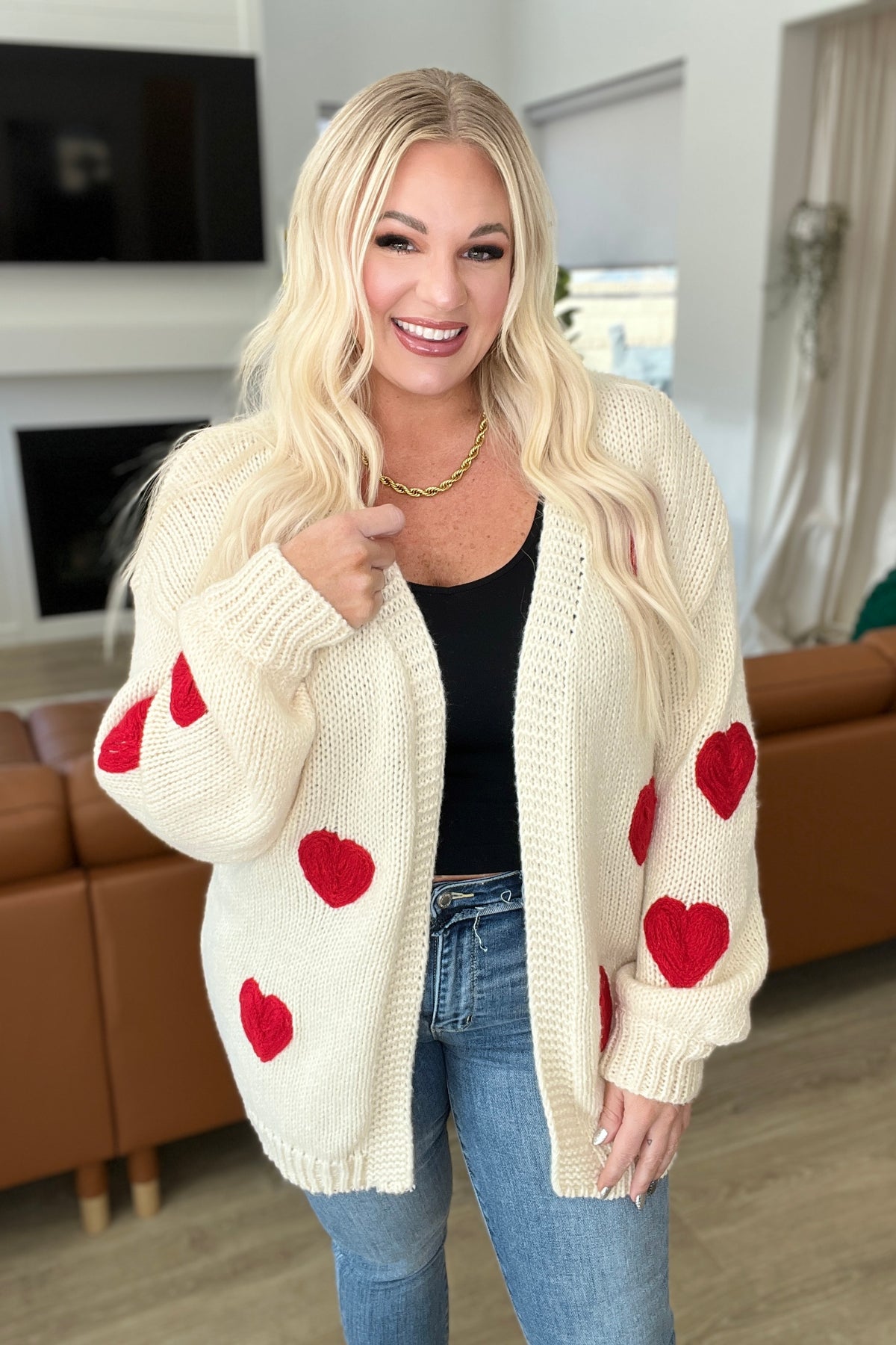 Heart Eyes Cardigan-Womens-Villari Chic, women's online fashion boutique in Severna, Maryland