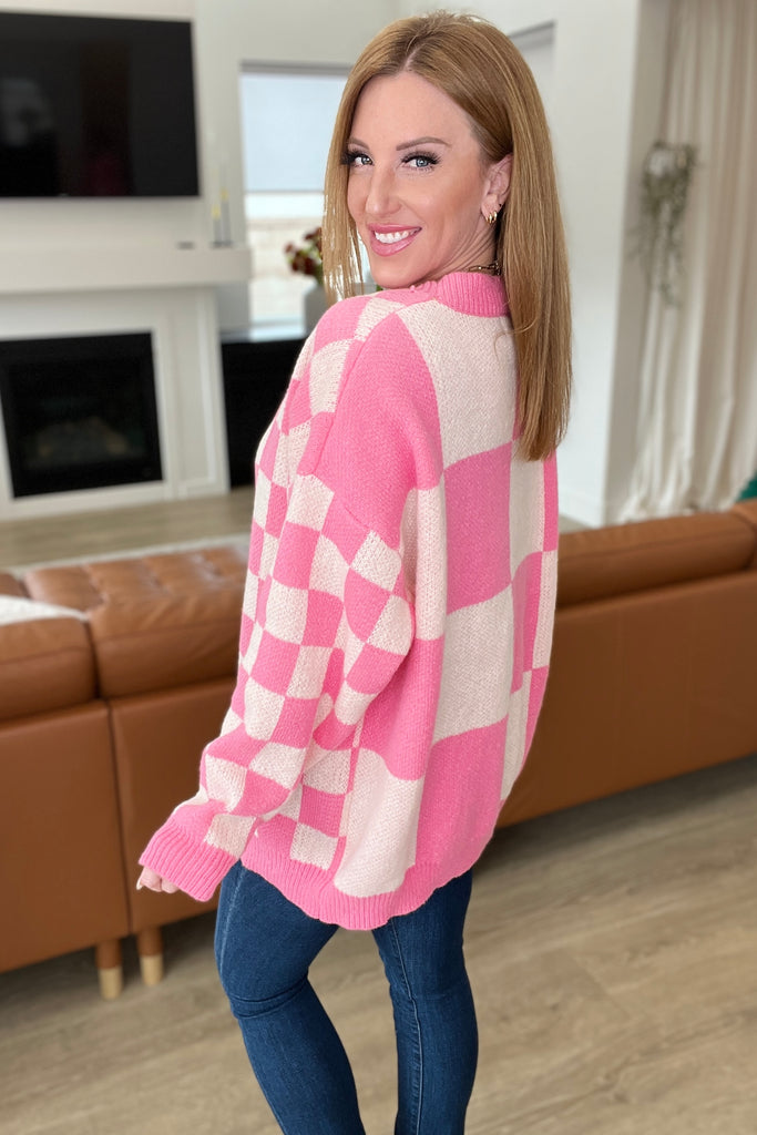 Don't Stop Me Now Checkered Cardigan-Layers-Villari Chic, women's online fashion boutique in Severna, Maryland