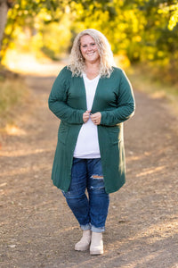 Classic Cardigan - Evergreen-Cardigan-Villari Chic, women's online fashion boutique in Severna, Maryland