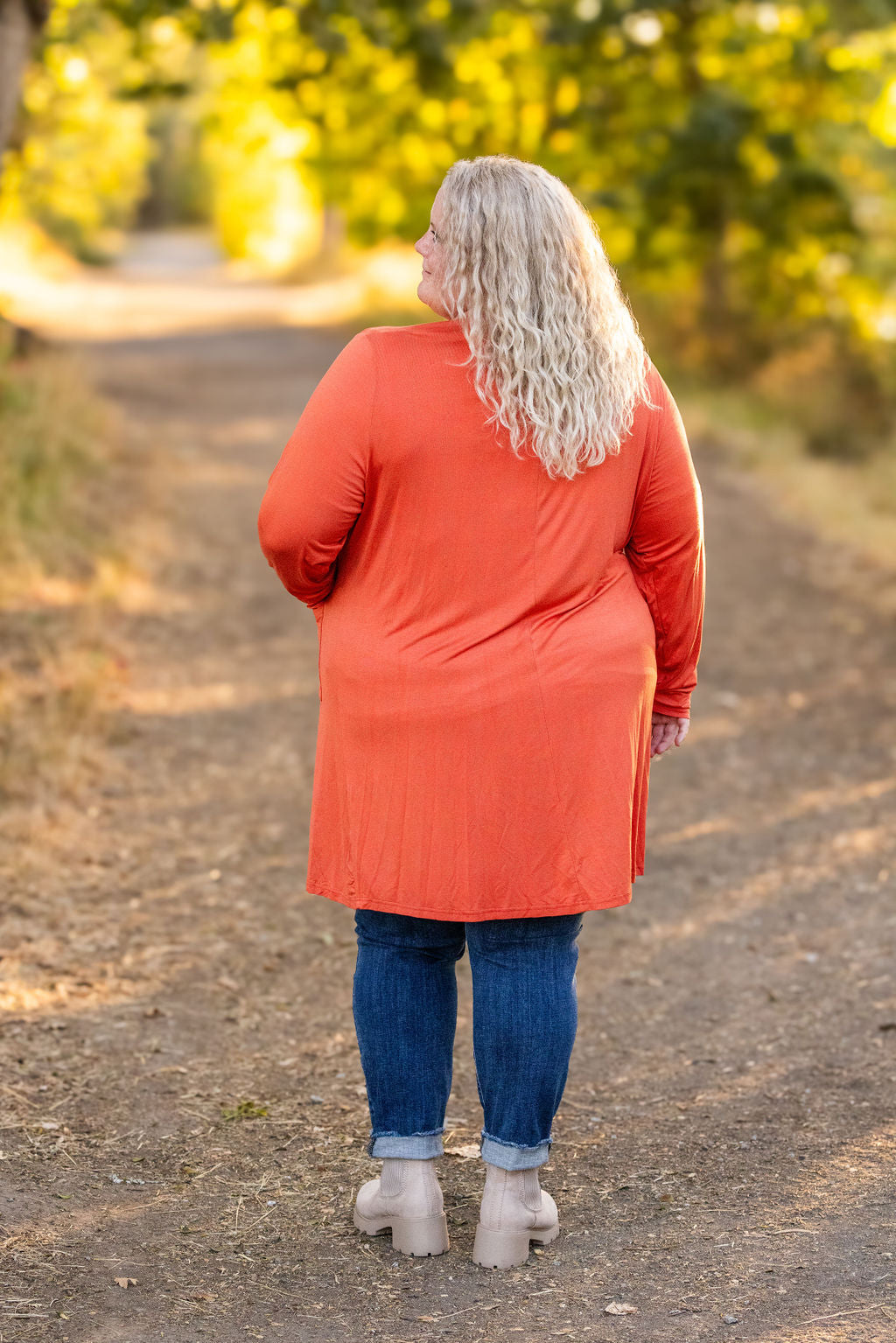 Classic Cardigan - Pumpkin-Cardigan-Villari Chic, women's online fashion boutique in Severna, Maryland