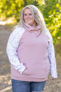 Zoey ZipCowl - Pink and Blush Floral-clothing-Villari Chic, women's online fashion boutique in Severna, Maryland