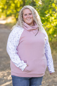 Zoey ZipCowl - Pink and Blush Floral-clothing-Villari Chic, women's online fashion boutique in Severna, Maryland