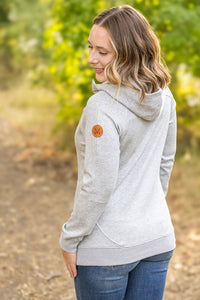 Scuba HalfZip Hoodie - Light Grey-Hoodie-Villari Chic, women's online fashion boutique in Severna, Maryland