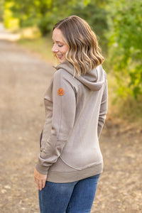 Scuba HalfZip Hoodie - Mocha-Hoodie-Villari Chic, women's online fashion boutique in Severna, Maryland