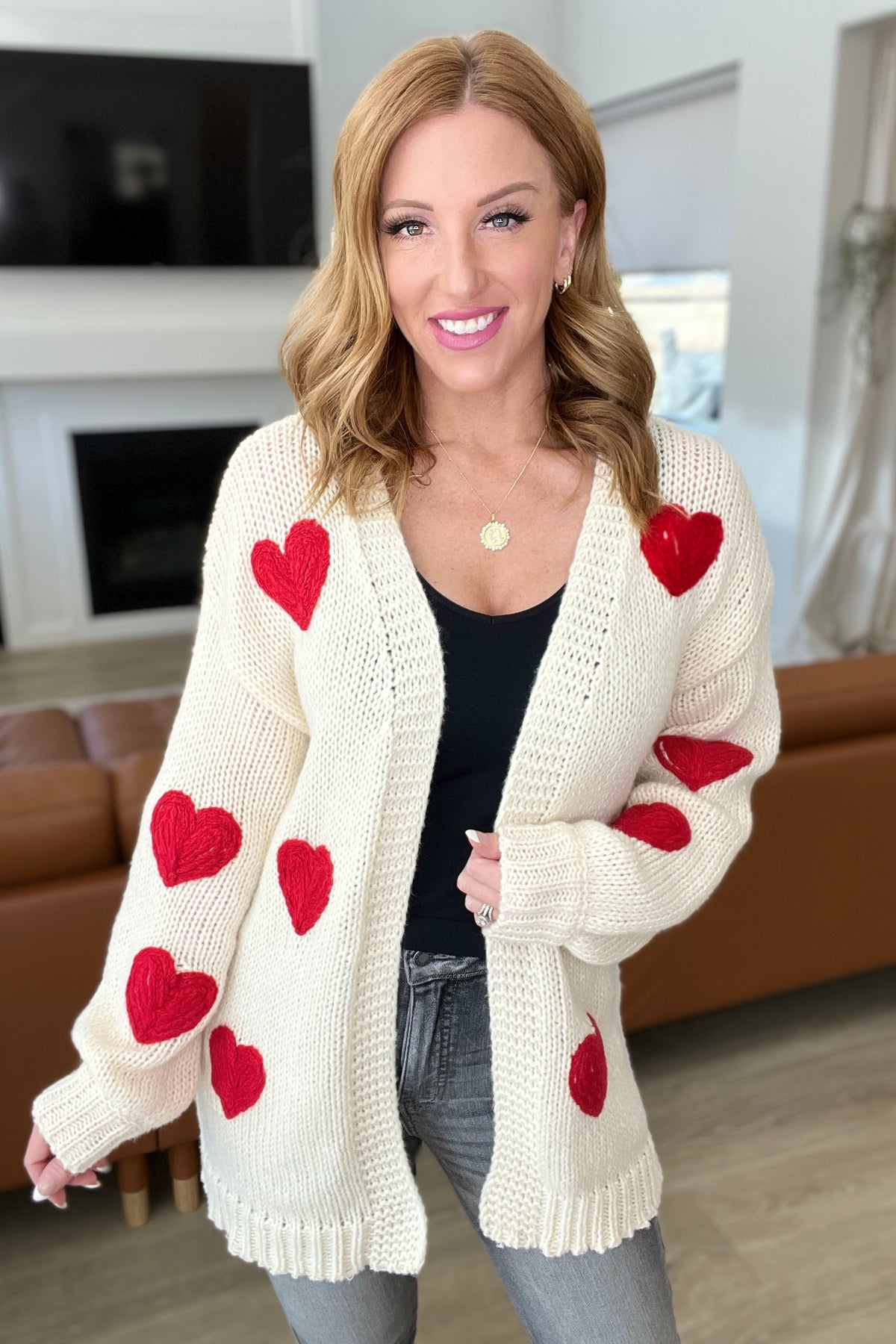 Heart Eyes Cardigan-Womens-Villari Chic, women's online fashion boutique in Severna, Maryland