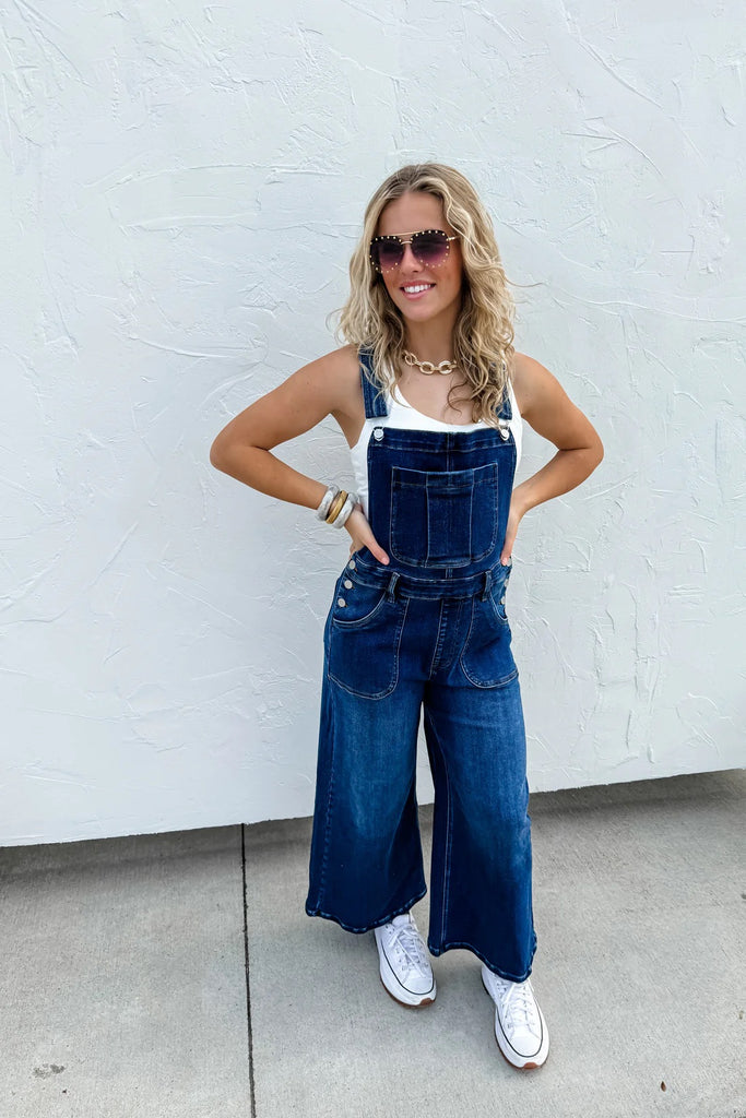 PREORDER: Blakeley Wide Leg Overalls-Villari Chic, women's online fashion boutique in Severna, Maryland