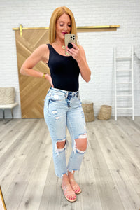 Rizzo High-Rise Crop Straight Jeans by Vervet-Womens-Villari Chic, women's online fashion boutique in Severna, Maryland