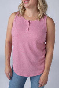 Alison Henley Tank - Rose-tanks-Villari Chic, women's online fashion boutique in Severna, Maryland