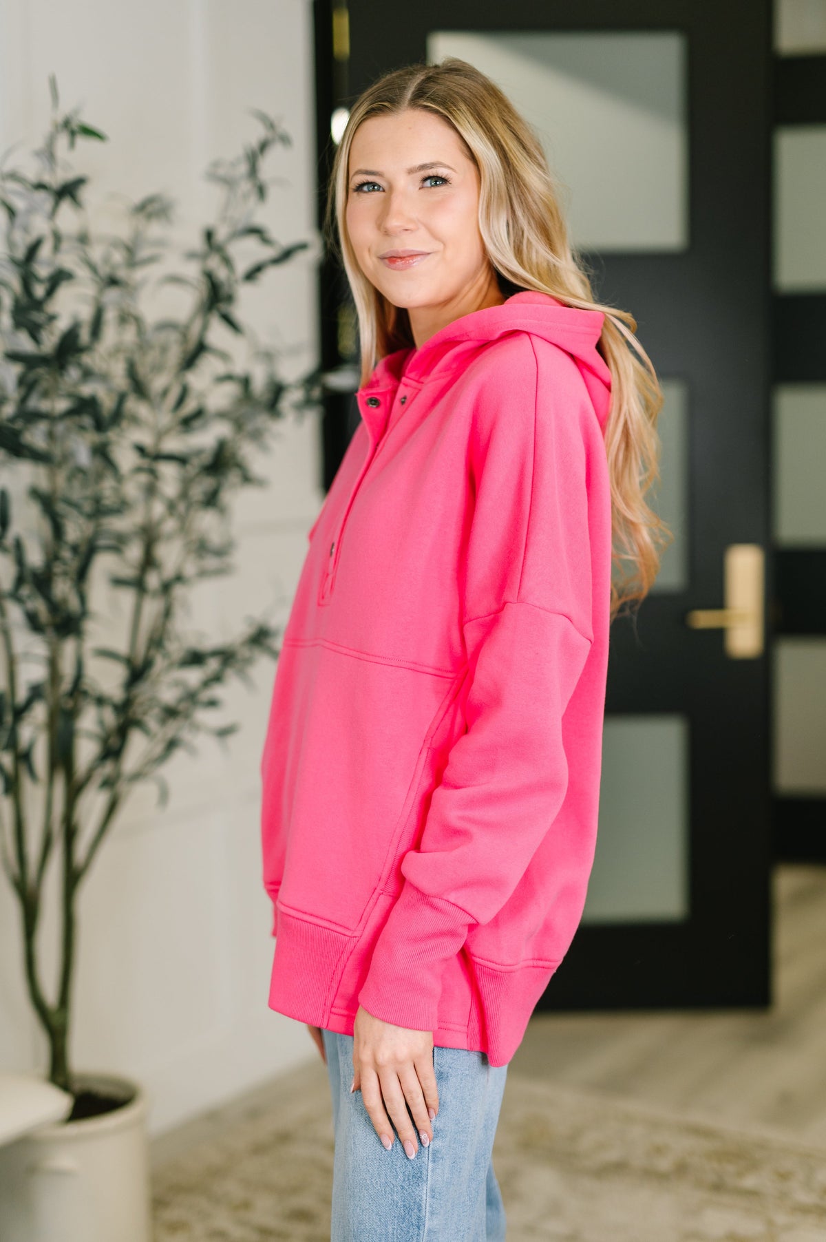 A Million Different Reasons Hooded Pullover in Fuchsia-Womens-Villari Chic, women's online fashion boutique in Severna, Maryland