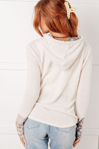 A Tad Chilly Waffle Knit Hoodie-Tops-Villari Chic, women's online fashion boutique in Severna, Maryland