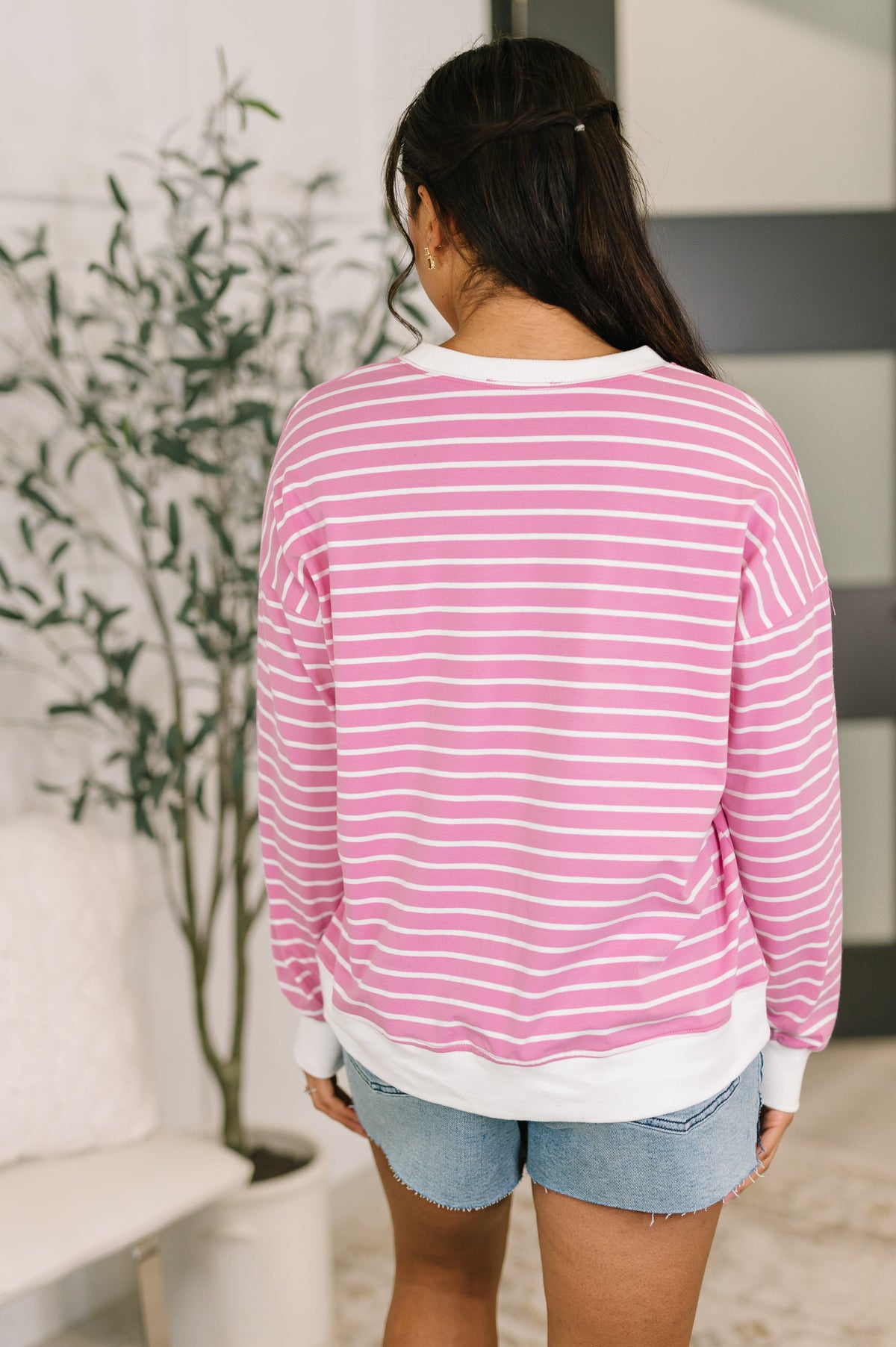 Almost Therapeutic Drop Shoulder Pullover in Candy Pink-Womens-Villari Chic, women's online fashion boutique in Severna, Maryland
