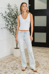 Judy Blue Mid Rise Destroy & Fray Hem Bootcut-Womens-Villari Chic, women's online fashion boutique in Severna, Maryland