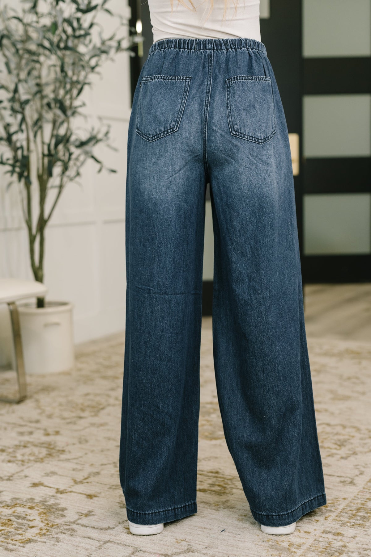 Judy Blue High Waist Featherweight Palazzo Jean-Womens-Villari Chic, women's online fashion boutique in Severna, Maryland