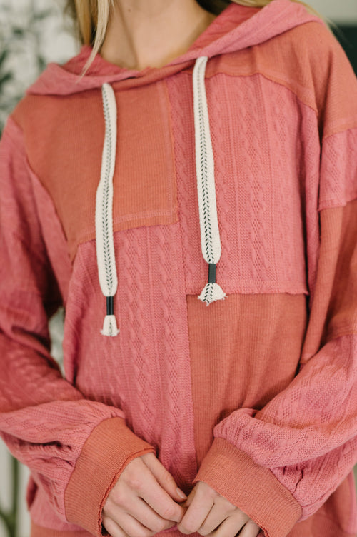 Balloon Sleeve Cut Sew Sweater Knit Top in Mauve-Womens-Villari Chic, women's online fashion boutique in Severna, Maryland