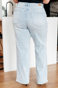 Judy Blue High-Rise Tummy Control Straight Leg Jeans in Vintage Wash-Womens-Villari Chic, women's online fashion boutique in Severna, Maryland