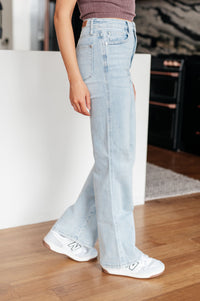 Judy Blue High-Rise Tummy Control Straight Leg Jeans in Vintage Wash-Womens-Villari Chic, women's online fashion boutique in Severna, Maryland