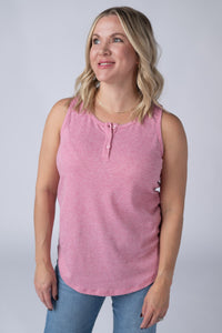Alison Henley Tank - Rose-tanks-Villari Chic, women's online fashion boutique in Severna, Maryland