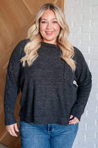 Casual Tuesday Ribbed Knit Sweater in Black-Tops-Villari Chic, women's online fashion boutique in Severna, Maryland