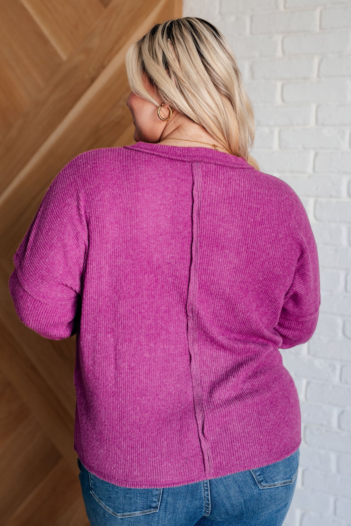 Casual Tuesday Ribbed Knit Sweater in Light Plum-Tops-Villari Chic, women's online fashion boutique in Severna, Maryland