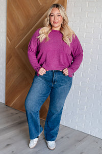 Casual Tuesday Ribbed Knit Sweater in Light Plum-Tops-Villari Chic, women's online fashion boutique in Severna, Maryland