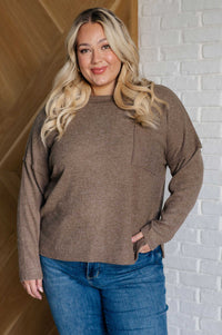 Casual Tuesday Ribbed Knit Sweater in Mocha-Tops-Villari Chic, women's online fashion boutique in Severna, Maryland